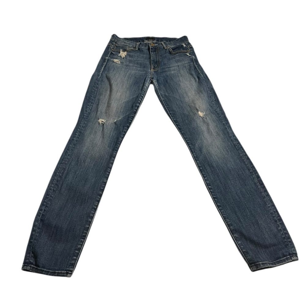 MOTHER high rise LOOKER jeans in “Rough It Up” wash. Size 26. Stretch denim.